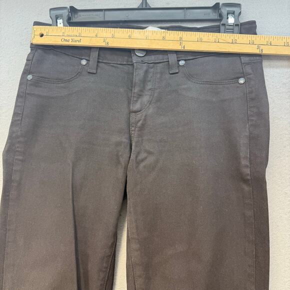 Paige Jeans Women's 25 (2) Black Verdugo Ultra Skinny Skater Girl Goth Preppy - Picture 10 of 14